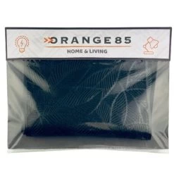 Orange85 Placemats Met Veren Set Van 4 Zwart 45x30x0.5 Cm PVC -Het originele servies. 1000033215 0111
