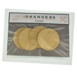 Orange85 Onderzetters Rond Bamboe 4 Stuks -Het originele servies. 1000033224 0111
