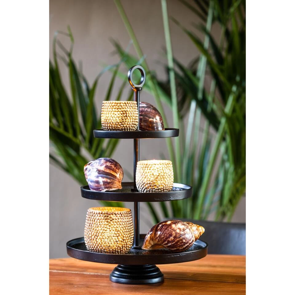 Etagère Lutek - Zwart - 3 Laags 4 Etagère Lutek - Zwart - 3 Laags - Afbeelding 2