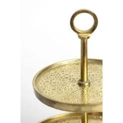 Etagère Lutek - Goud - 2 Laags -Het originele servies. 1000038316 0110