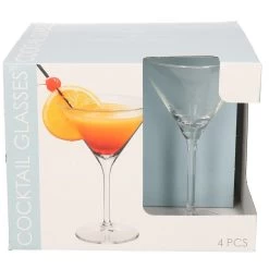Merkloos Cocktailglazen - 4 Stuks - Glas - 260 Ml 7 Merkloos Cocktailglazen - 4 Stuks - Glas - 260 Ml -Het originele servies. 1000039312 0102