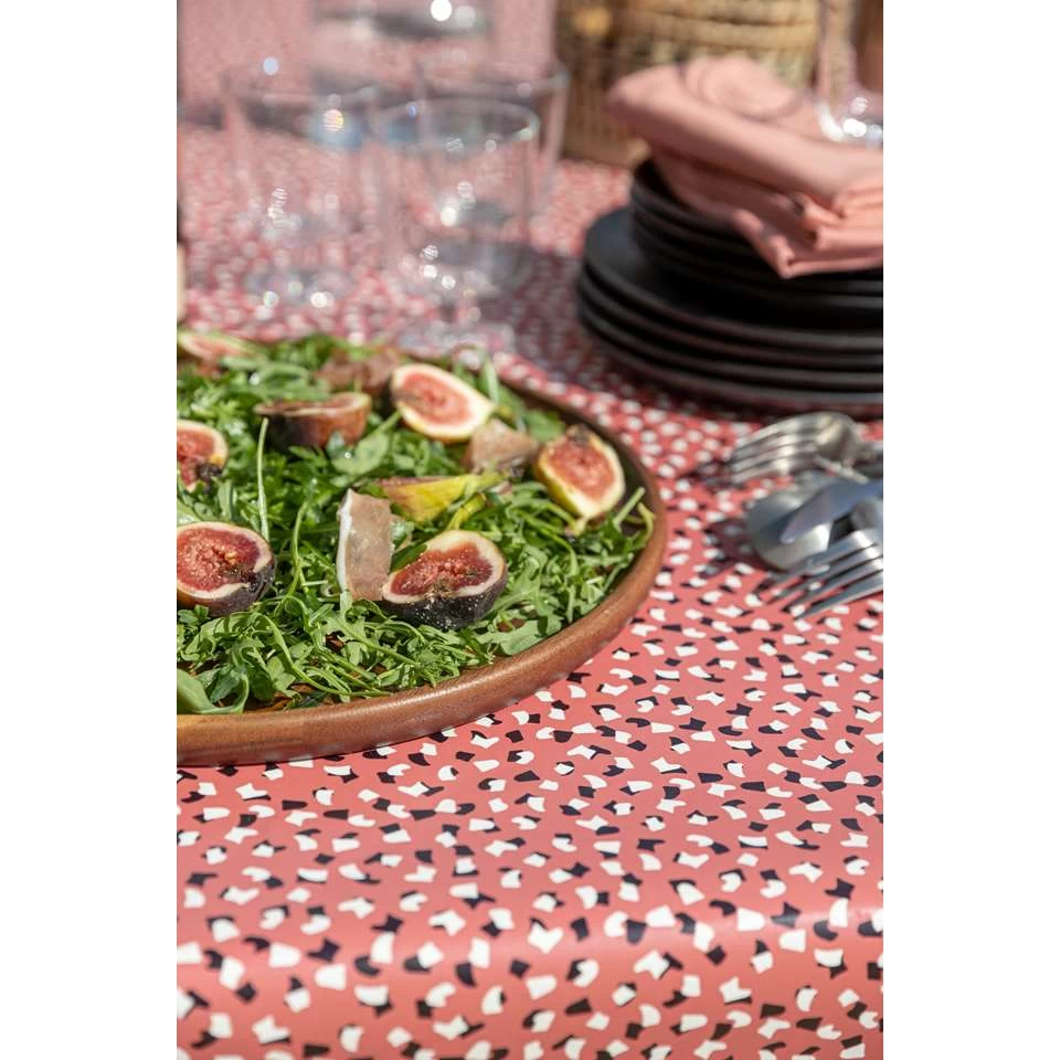 Mistral Home Tafelzeil-140x240 Cm-Tafellaken PEVA-Afwasbaar-Bolletjes Terracotta 4 Mistral Home Tafelzeil-140x240 Cm-Tafellaken PEVA-Afwasbaar-Bolletjes Terracotta - Afbeelding 2