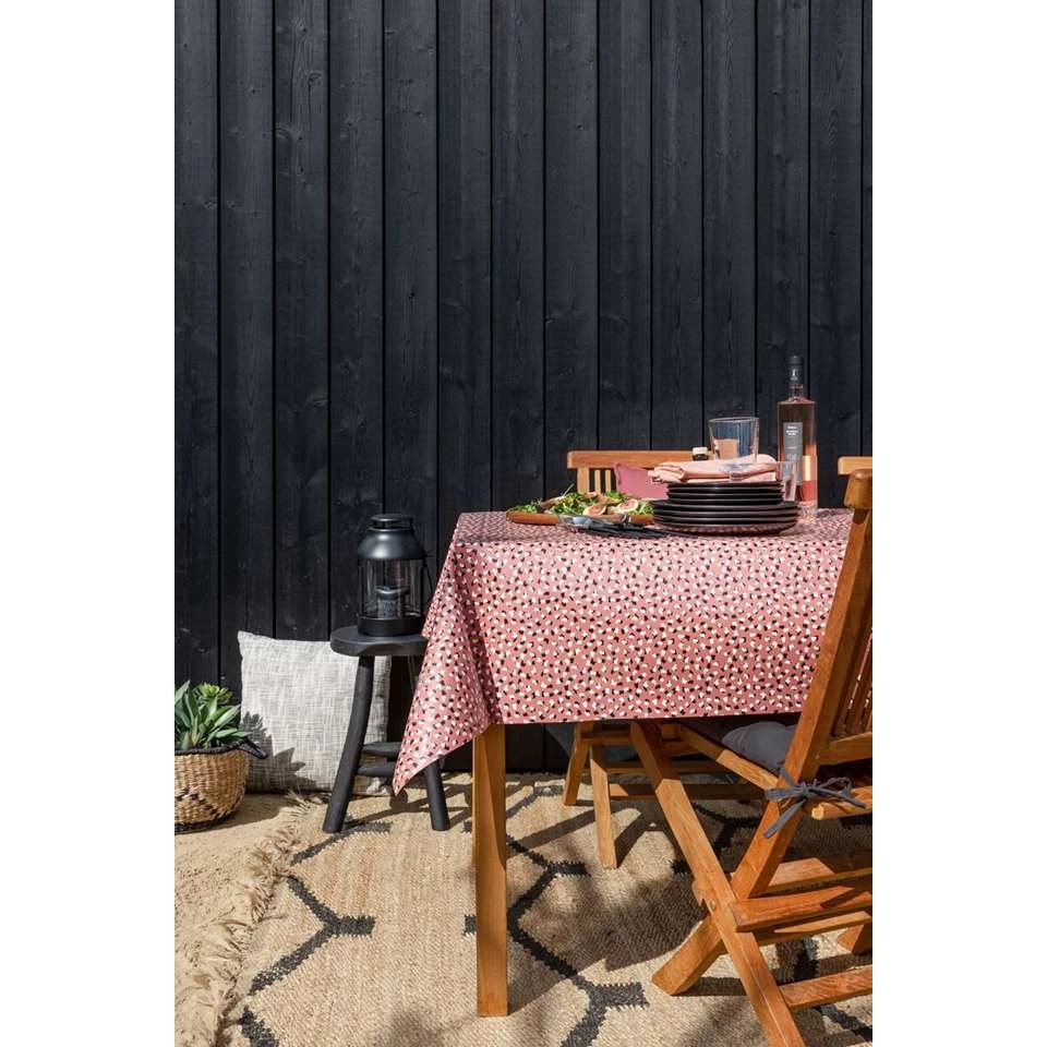 Mistral Home Tafelzeil-140x240 Cm-Tafellaken PEVA-Afwasbaar-Bolletjes Terracotta 3 Mistral Home Tafelzeil-140x240 Cm-Tafellaken PEVA-Afwasbaar-Bolletjes Terracotta