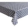 Bellatio Design Tafelzeil - Grijs En Stippen Wit - 140 X 220 Cm -Het originele servies. 1000041679