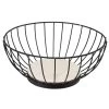 Svenska Living Fruitmand - Zwart - Metaal - Rond - 28 Cm