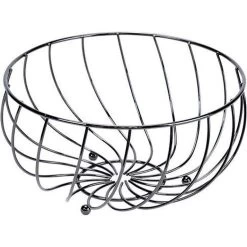 Cosy&Trendy Fruitmand - Zwart - Ø 28 Cm X 14 Cm