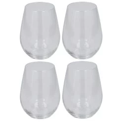 Merkloos Drinkglazen - 4 Stuks - Glas - 350 Ml