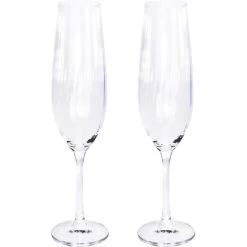 Merkloos Atmos Fera Champagneglazen - 2 Stuks - Kristalglas - 260 Ml