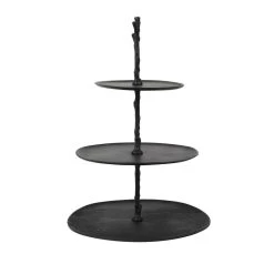 Etagère Tresa - Zwart - 3 Laags 9 Etagère Tresa - Zwart - 3 Laags -Het originele servies. 1000046002 0111