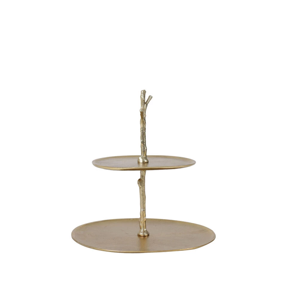 Etagère Tresa - Goud - 2 Laags 3 Etagère Tresa - Goud - 2 Laags