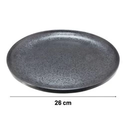 Orange85 Dinerbord Zwart 2 Stuks Aardewerk 26cm -Het originele servies. 1000049523 0110