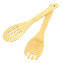 Orange85 Slakom Saladeschaal Met Slacouvert Zwart Set Bamboe 21 Cm Met -Het originele servies. 1000049534 0111