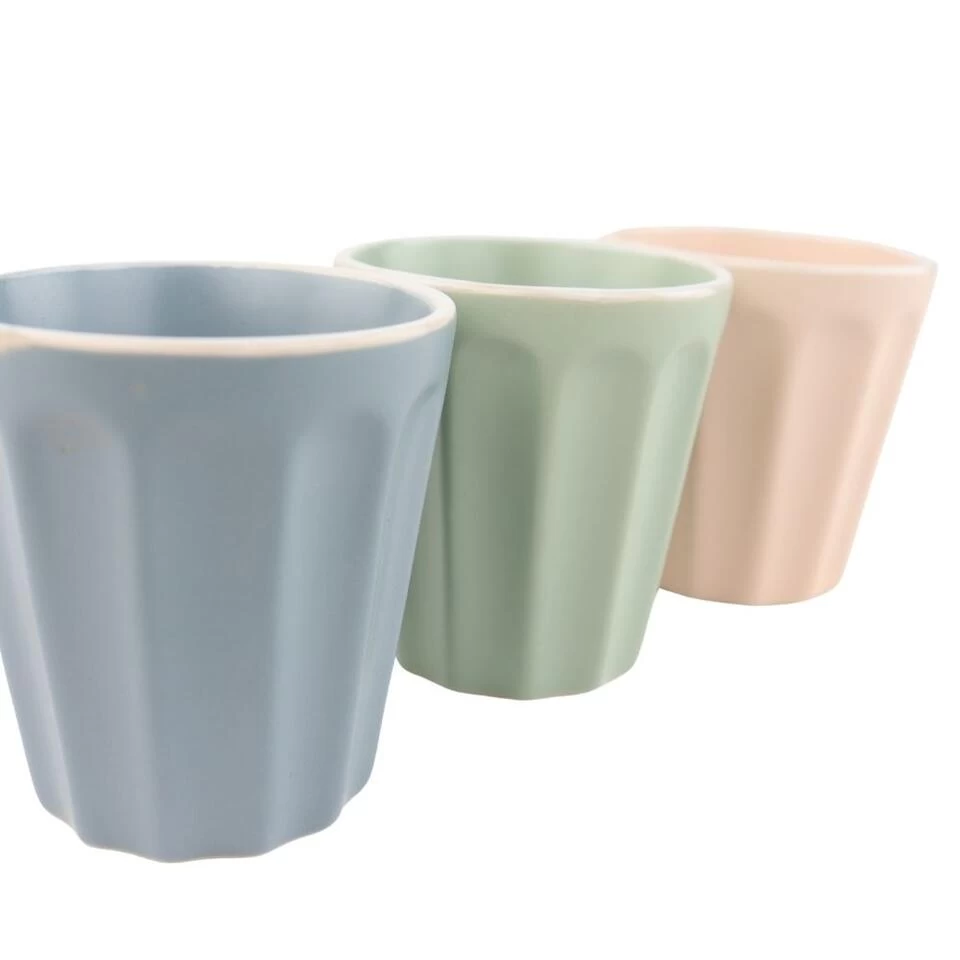 Orange85 Koffiebeker Bekers Kopjes Pastel Roze Mintgroen Zachtgrijs 7x7.7 Cm 4 Orange85 Koffiebeker Bekers Kopjes Pastel Roze Mintgroen Zachtgrijs 7x7.7 Cm - Afbeelding 2