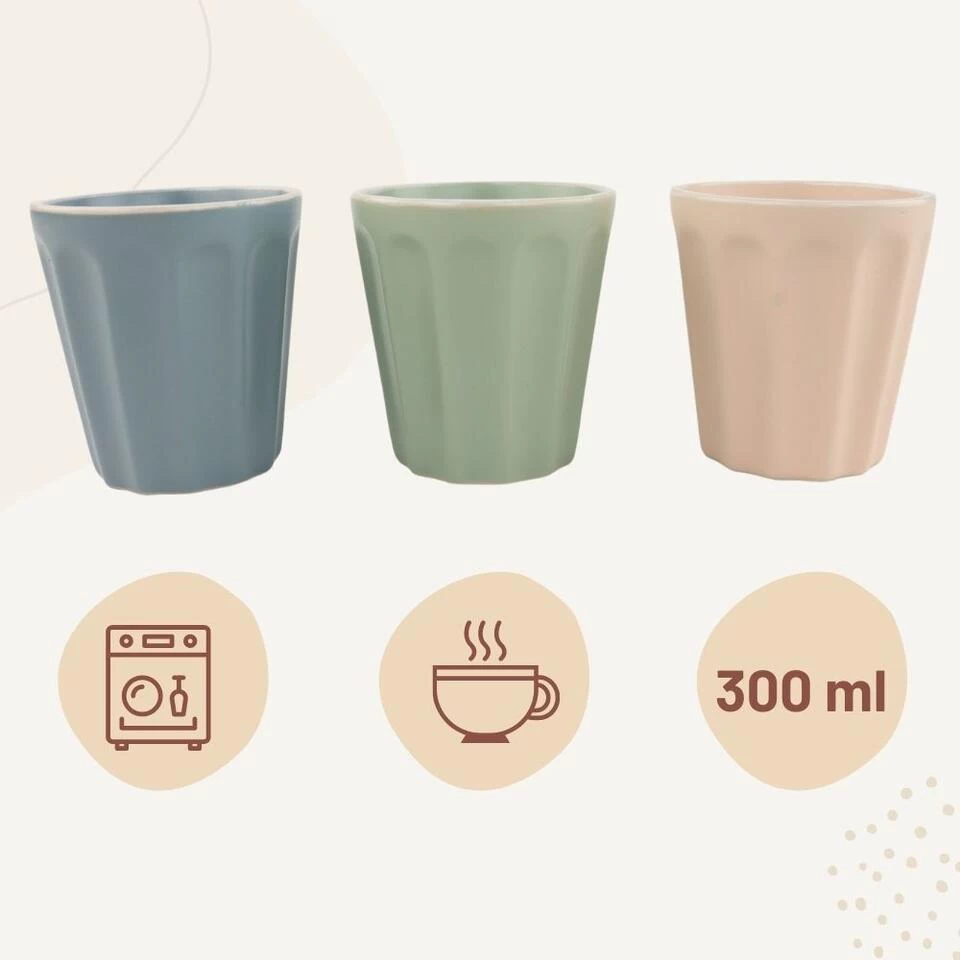 Orange85 Koffiebeker Bekers Kopjes Pastel Roze Mintgroen Zachtgrijs 7x7.7 Cm 6 Orange85 Koffiebeker Bekers Kopjes Pastel Roze Mintgroen Zachtgrijs 7x7.7 Cm - Afbeelding 4