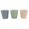Orange85 Koffiebeker Bekers Kopjes Pastel Roze Mintgroen Zachtgrijs 7x7.7 Cm -Het originele servies. 1000049552