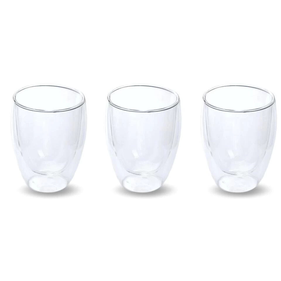 Orange85 Dubbelwandige Koffieglazen Theeglazen Set 6 Stuks Doorzichtig 180ml 5 Orange85 Dubbelwandige Koffieglazen Theeglazen Set 6 Stuks Doorzichtig 180ml - Afbeelding 3