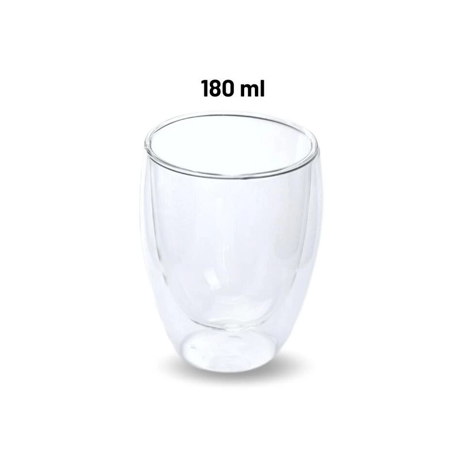 Orange85 Dubbelwandige Koffieglazen Theeglazen Set 6 Stuks Doorzichtig 180ml 6 Orange85 Dubbelwandige Koffieglazen Theeglazen Set 6 Stuks Doorzichtig 180ml - Afbeelding 4