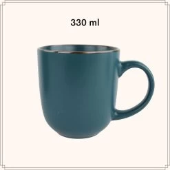 OTIX Koffiekopjes Met Oor Theekoppen Aardewerk Set 4 Stuks 330ml Multi -Het originele servies. 1000049568 0110