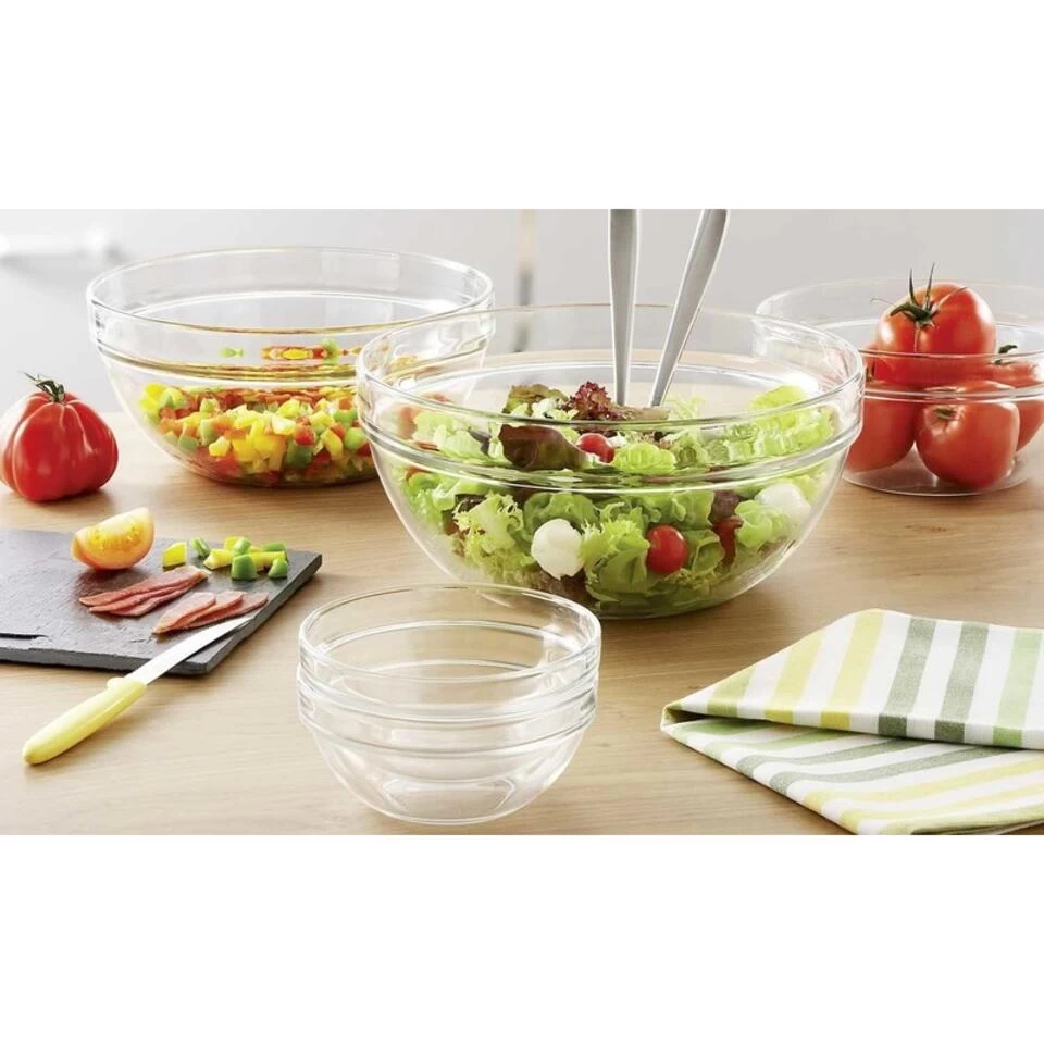 Luminarc Saladeschaal - Glas - Serveerschaal Rond - 29 Cm 4 Luminarc Saladeschaal - Glas - Serveerschaal Rond - 29 Cm - Afbeelding 2