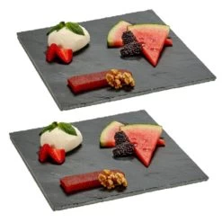 Art R Serveerplank - Grijs - Leisteen - 25 X 25 Cm -Het originele servies. 1000054700 0101