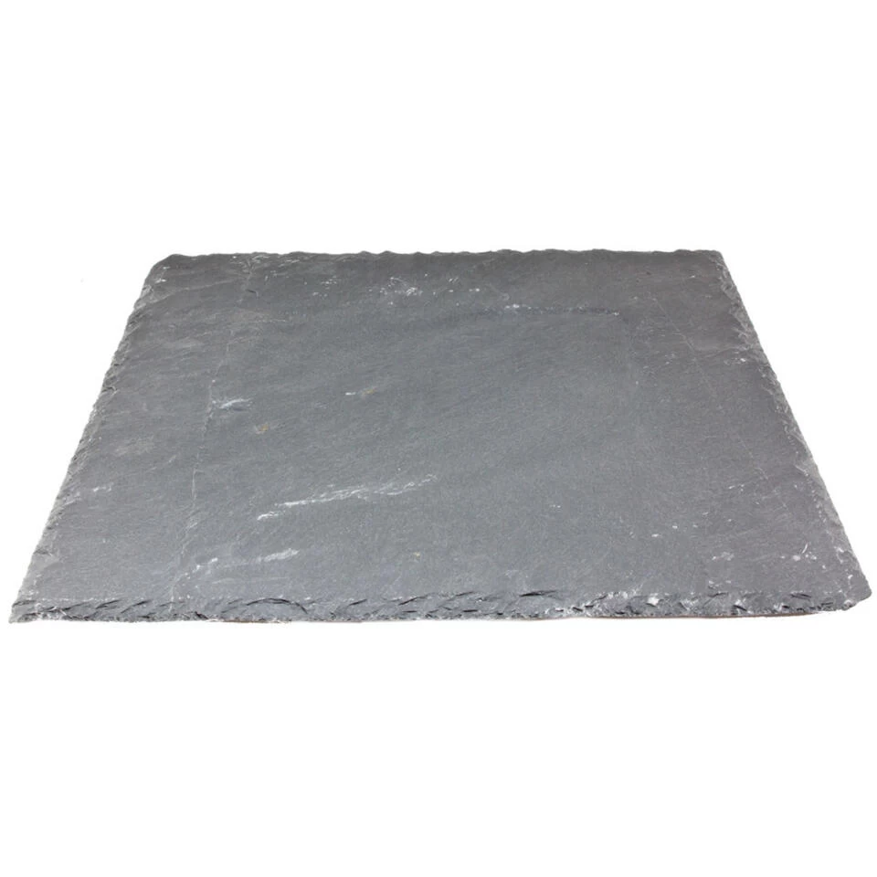 Merkloos 1x Leisteen Serveerplanken/onderzetters 30 X 30 Cm 3 Merkloos 1x Leisteen Serveerplanken/onderzetters 30 X 30 Cm