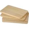 Merkloos Serveerplank - 5 Stuks - Hout - 21.5 X 13.5 X 1 Cm -Het originele servies. 1000057060