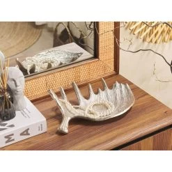 Beliani Decoratieve Schaal CARTHAGE - Zilver Aluminium -Het originele servies. 1000058294 0101