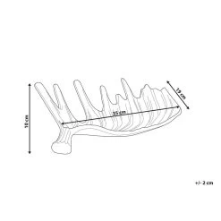Beliani Decoratieve Schaal CARTHAGE - Zilver Aluminium -Het originele servies. 1000058294 0102