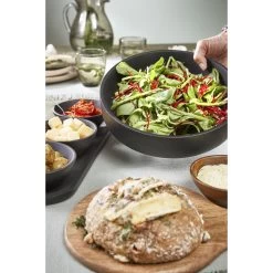 Mica Decorations Tomar Schaal - H6 X Ø26 Cm - Mangohout - Zwart 9 Mica Decorations Tomar Schaal - H6 X Ø26 Cm - Mangohout - Zwart -Het originele servies. 1000058461 0111