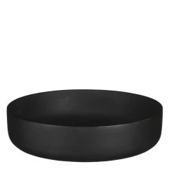 Mica Decorations Tomar Schaal - H6 X Ø26 Cm - Mangohout - Zwart
