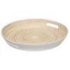5Five Dienblad/serveerblad - Bamboe Wit - Met Handvaten - D42 Cm -Het originele servies. 1000059293