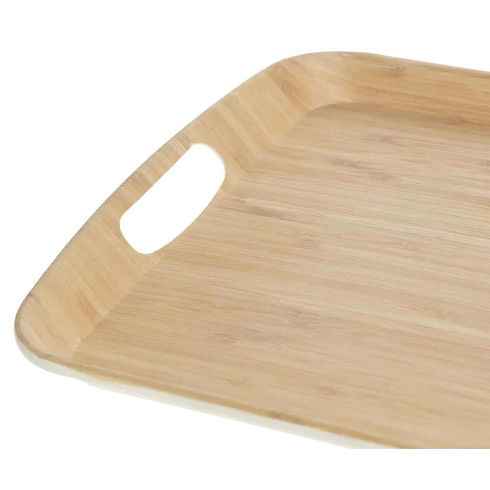 5Five Dienblad/serveerblad - Bamboe Wit - Met Handvaten - 38 X 26 Cm 4 5Five Dienblad/serveerblad - Bamboe Wit - Met Handvaten - 38 X 26 Cm - Afbeelding 2