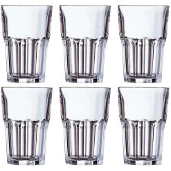 Arcoroc Drinkglazen Granity - 6 Stuks - Transparant - Glas - 350 Ml