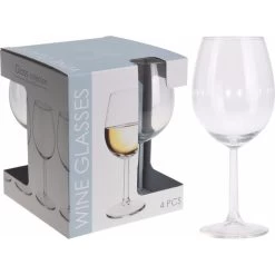 Merkloos Wijnglazen - 4 Stuks - Witte Wijn - Glas - 430 Ml -Het originele servies. 1000062067 0101