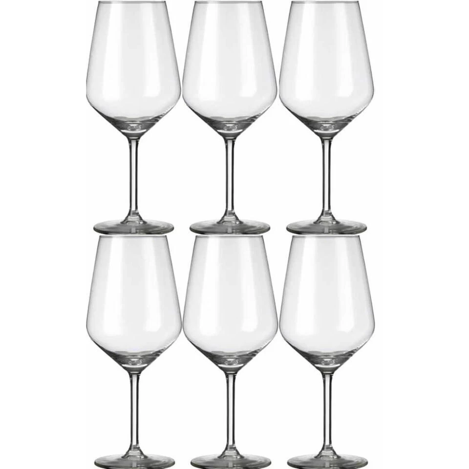 Royal Leerdam Wijnglazen Carre - 6 Stuks - Witte Wijn - 370 Ml 3 Royal Leerdam Wijnglazen Carre - 6 Stuks - Witte Wijn - 370 Ml