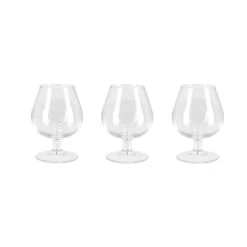 Gerim Cognac Glazen - 6 Stuks - Transparant - 250 Ml