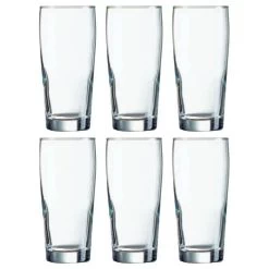 Arcoroc Bierglazen - 12 Stuks - Fluitjes - Glas - 330 Ml