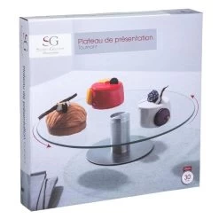 Secret De Gourmet Serveerschaal - Met Roterend Glas - D30 X 7 Cm 7 Secret De Gourmet Serveerschaal - Met Roterend Glas - D30 X 7 Cm -Het originele servies. 1000062202 0102