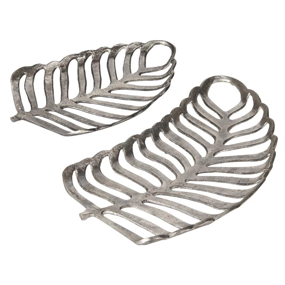 Beliani Decoratieve Schaal AMNISOS - Zilver Aluminium 5 Beliani Decoratieve Schaal AMNISOS - Zilver Aluminium - Afbeelding 3