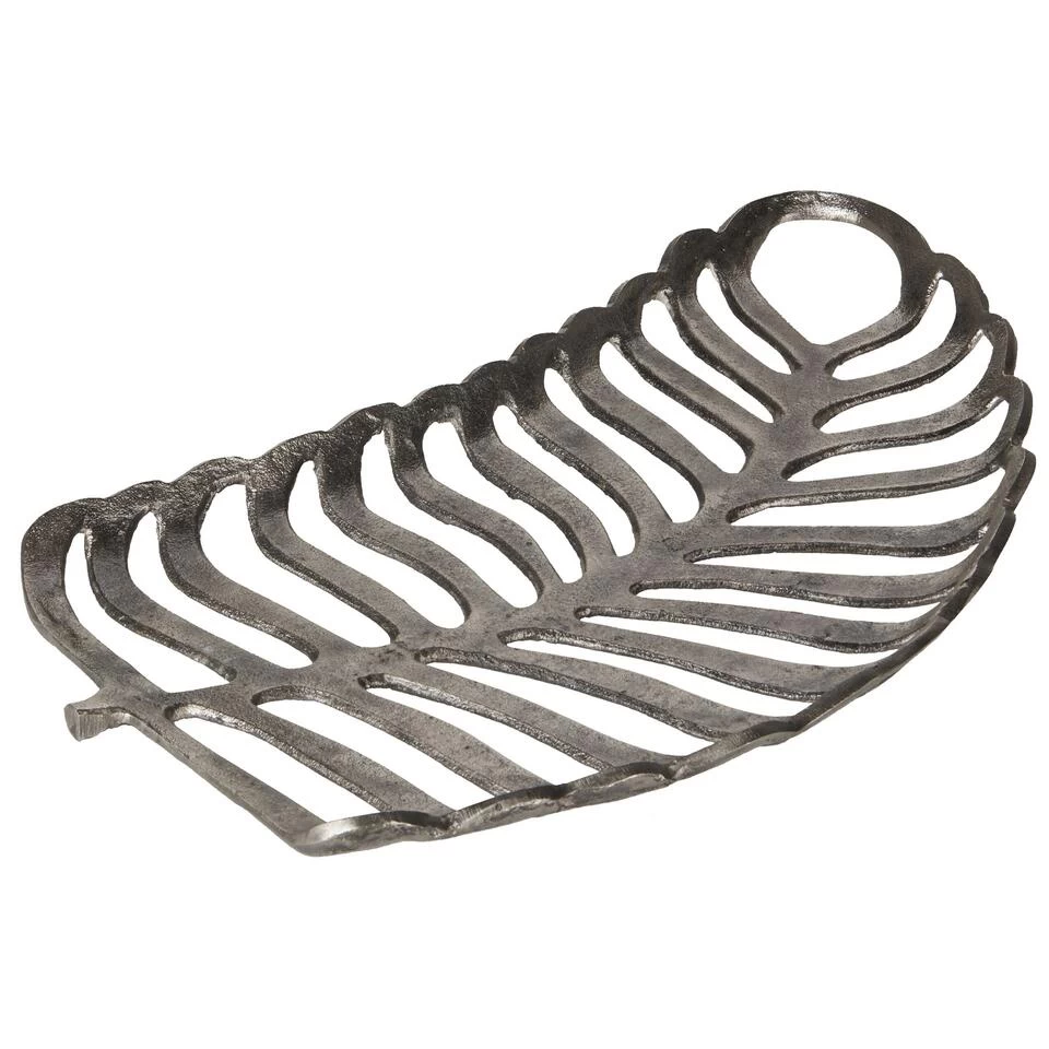 Beliani Decoratieve Schaal AMNISOS - Zilver Aluminium 6 Beliani Decoratieve Schaal AMNISOS - Zilver Aluminium - Afbeelding 4