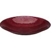 Merkloos Decoratie Schaal/fruitschaal - Glas Rond - Rood - D30 X H6 Cm -Het originele servies. 1000066548