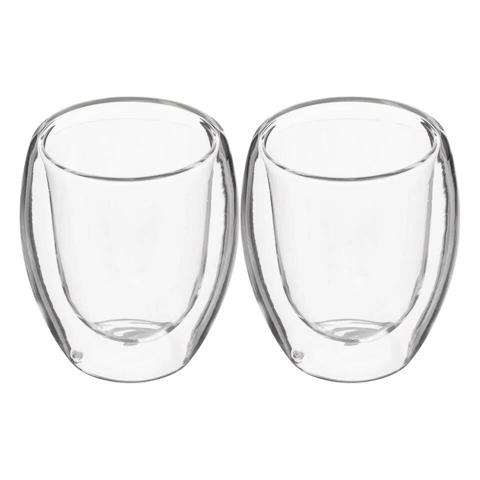 Secret De Gourmet Espressokopjes - 2st - Dubbelwandig Glas - 70 Ml 3 Secret De Gourmet Espressokopjes - 2st - Dubbelwandig Glas - 70 Ml