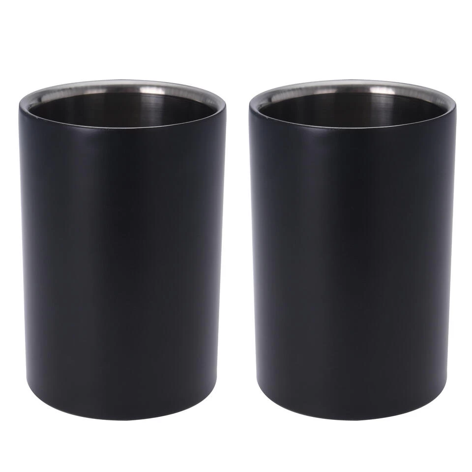 Merkloos Wijn-drankflessen Koelers - RVS - Dubbele Wand - D12 X H18 Cm 4 Merkloos Wijn-drankflessen Koelers - RVS - Dubbele Wand - D12 X H18 Cm - Afbeelding 2