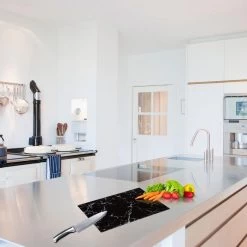 Orange85 Snijplank Glas Zwart 40x30cm Marmer -Het originele servies. 1000068748 0111