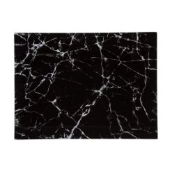 Orange85 Snijplank Glas Zwart 40x30cm Marmer