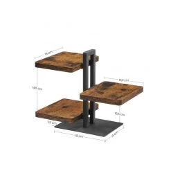 ACAZA Serveertoren Uit 3 Delen, Serveerset, Vintage Bruin -Het originele servies. 1000069713 0103