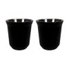 Krumble Espressokopjes Staal Set Van 2 - Zwart -Het originele servies. 1000071220