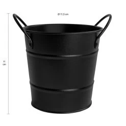 Krumble Friet Emmertje Metaal - Zwart -Het originele servies. 1000071524 0101