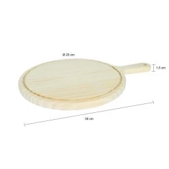 Krumble Serveerplank Rond - M - Hout -Het originele servies. 1000071551 0103