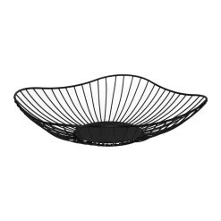 QUVIO Fruitmand - Metaal - Zwart -Het originele servies. 1000071566 0103